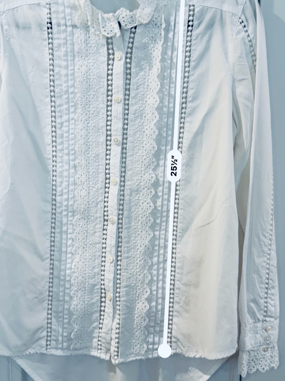Sundance White Pintuck Lace Peasant Blouse 100% Cotton BOHO Romantic SZ Small - Picture 13 of 13